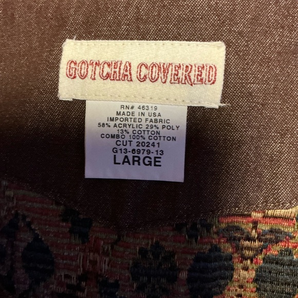 Vintage Tapestry Vest | Floral Geometric Button Front | Women’s Large - Picture 2 of 12